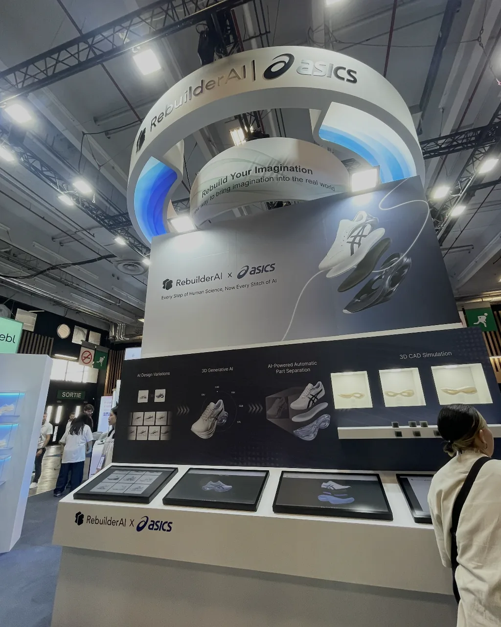 VivaTech booth signage and product displays